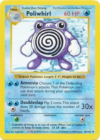 Poliwhirl (38/102) [Base Set Shadowless Unlimited] | Event Horizon Hobbies CA