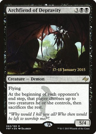 Archfiend of Depravity [Fate Reforged Promos] | Event Horizon Hobbies CA