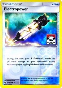 Electropower (172/214) (League Promo) [Sun & Moon: Lost Thunder] | Event Horizon Hobbies CA