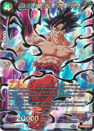 Ultra Instinct Son Goku, Monumental Presence (DB2-002) [Divine Multiverse] | Event Horizon Hobbies CA