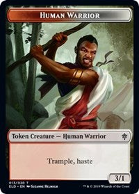 Human Warrior // Food (15) Double-sided Token [Throne of Eldraine Tokens] | Event Horizon Hobbies CA