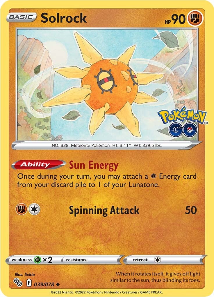 Solrock (039/078) [Pokémon GO] | Event Horizon Hobbies CA