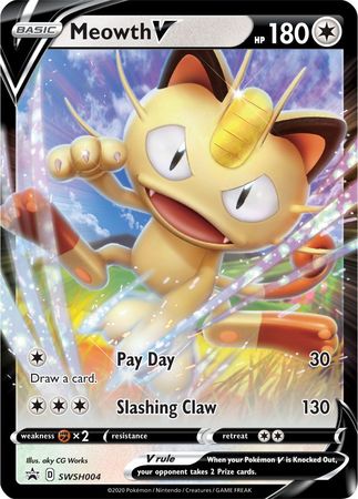 Meowth V (SWSH004) [Sword & Shield: Black Star Promos] | Event Horizon Hobbies CA