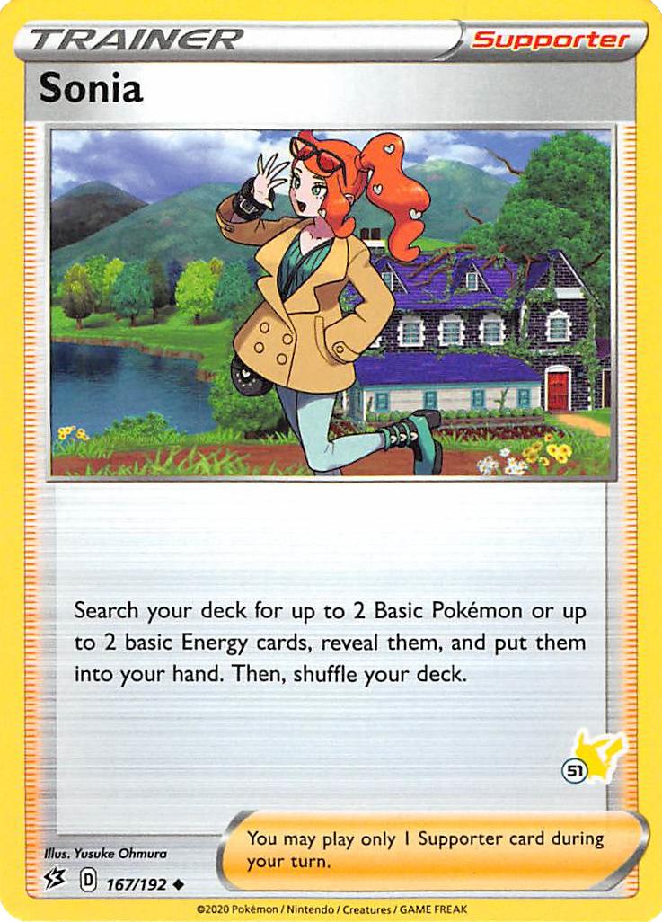 Sonia (167/192) (Pikachu Stamp #51) [Battle Academy 2022] | Event Horizon Hobbies CA