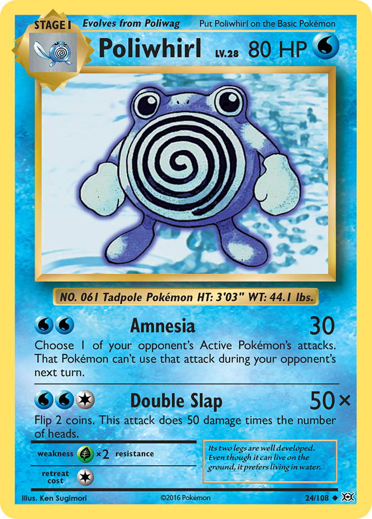 Poliwhirl (24/108) [XY: Evolutions] | Event Horizon Hobbies CA