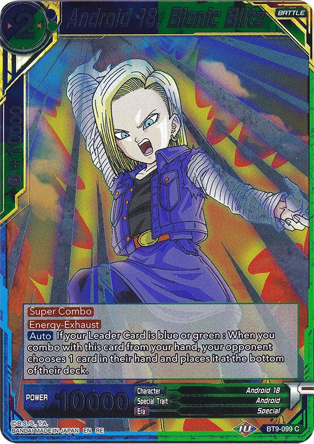 Android 18, Bionic Blitz (BT9-099) [Ultimate Deck 2022] | Event Horizon Hobbies CA