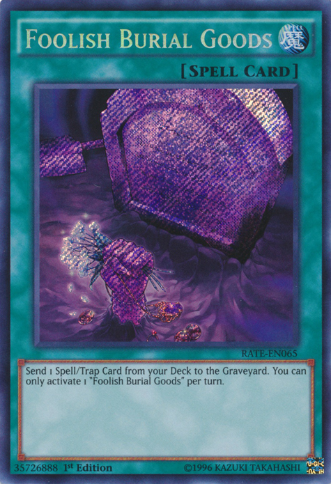 Foolish Burial Goods [RATE-EN065] Secret Rare | Event Horizon Hobbies CA