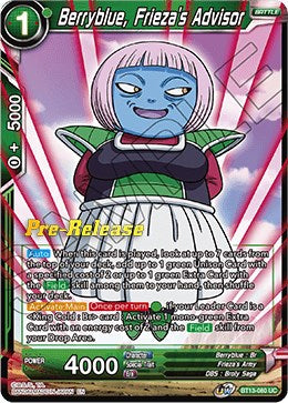 Berryblue, Frieza's Advisor (BT13-080) [Supreme Rivalry Prerelease Promos] | Event Horizon Hobbies CA