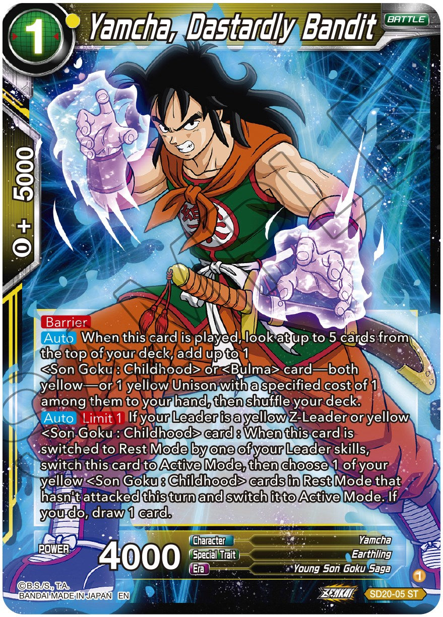 Yamcha, Dastardly Bandit (SD20-05) [Dawn of the Z-Legends] | Event Horizon Hobbies CA