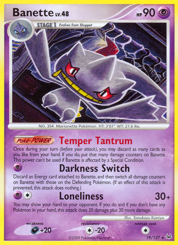 Banette (19/127) [Platinum: Base Set] | Event Horizon Hobbies CA