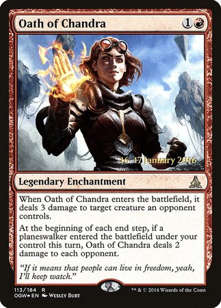 Oath of Chandra [Oath of the Gatewatch Promos] | Event Horizon Hobbies CA