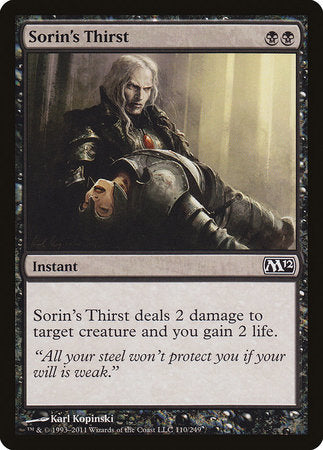 Sorin's Thirst [Magic 2012] | Event Horizon Hobbies CA