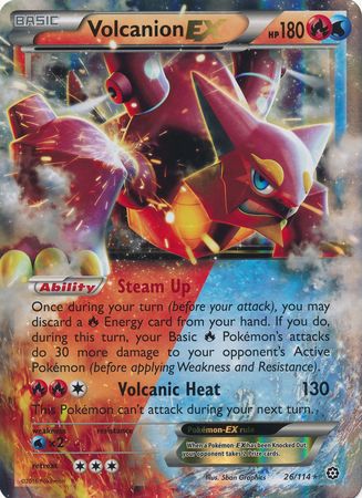 Volcanion EX (26/114) (Jumbo Card) [XY: Steam Siege] | Event Horizon Hobbies CA