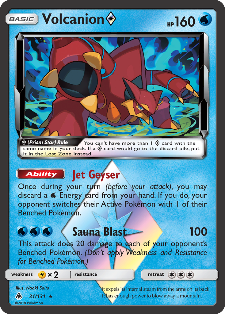 Volcanion (31/131) (Prism Star) [Sun & Moon: Forbidden Light] | Event Horizon Hobbies CA