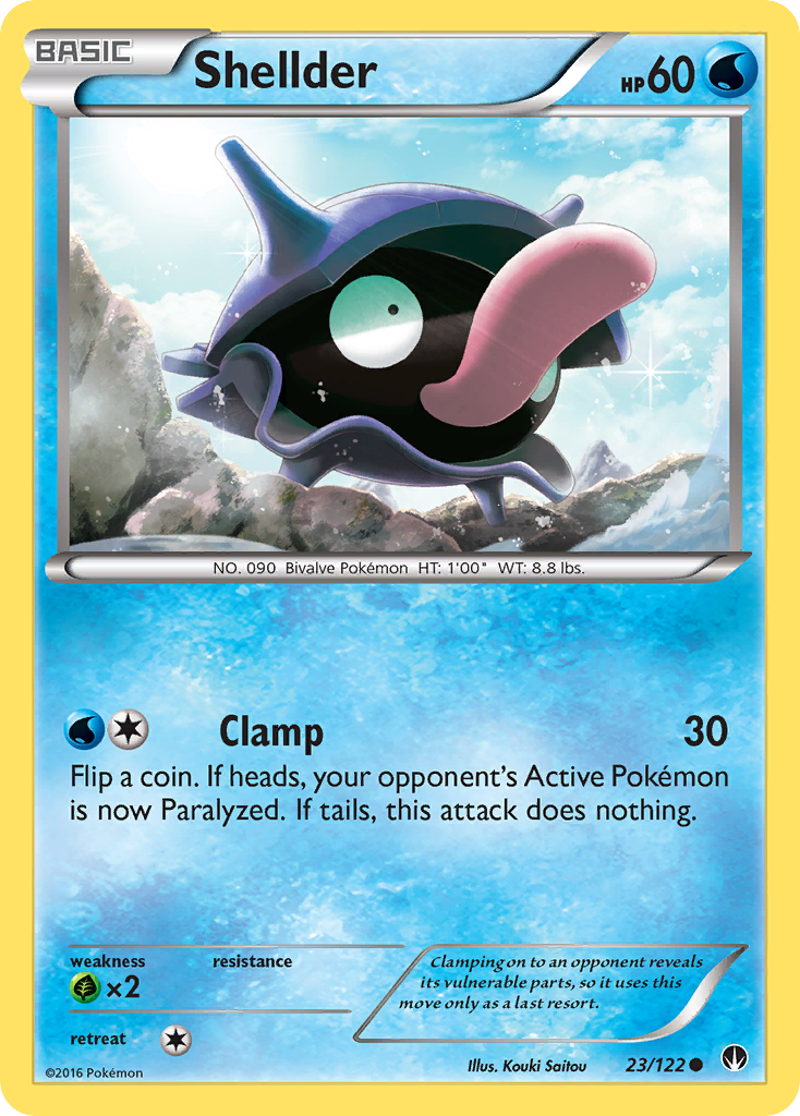 Shellder (23/122) [XY: BREAKpoint] | Event Horizon Hobbies CA