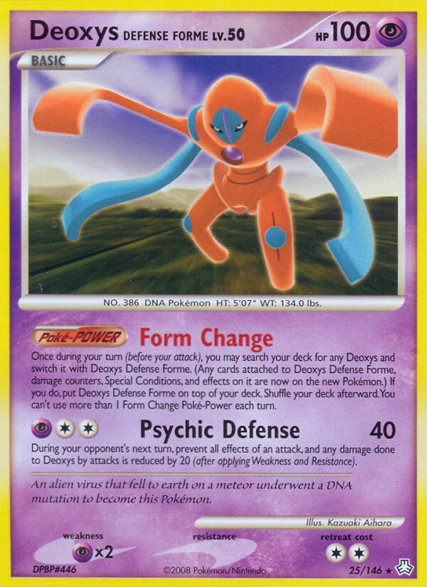 Deoxys Defense Forme (25/146) [Diamond & Pearl: Legends Awakened] | Event Horizon Hobbies CA