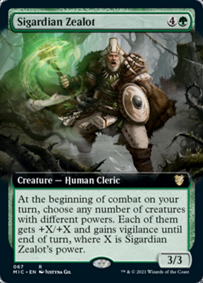 Sigardian Zealot (Extended) [Innistrad: Midnight Hunt Commander] | Event Horizon Hobbies CA