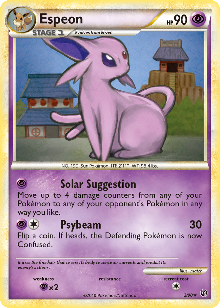 Espeon (2/90) [HeartGold & SoulSilver: Undaunted] | Event Horizon Hobbies CA