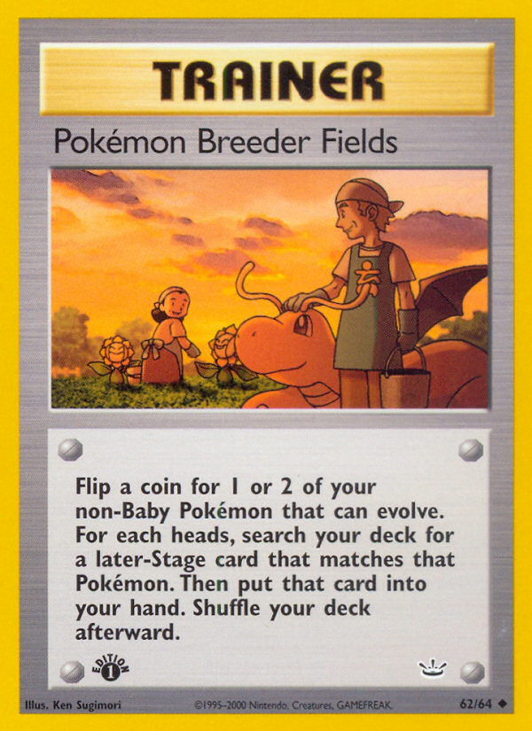 Pokemon Breeder Fields (62/64) [Neo Revelation 1st Edition] | Event Horizon Hobbies CA