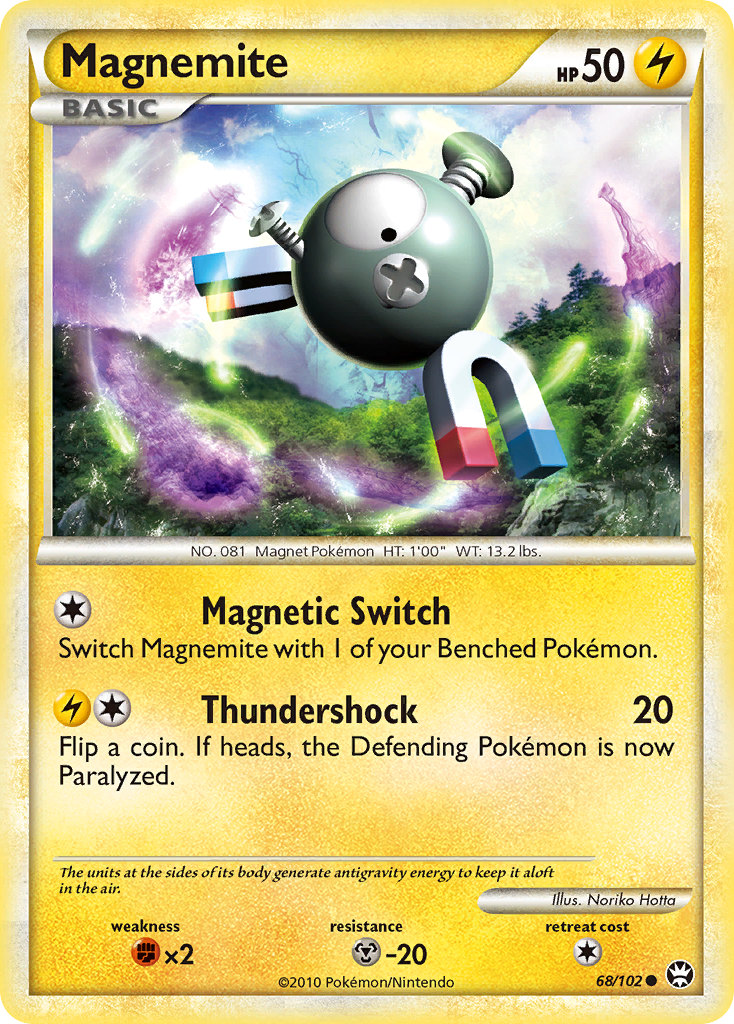 Magnemite (68/102) [HeartGold & SoulSilver: Triumphant] | Event Horizon Hobbies CA