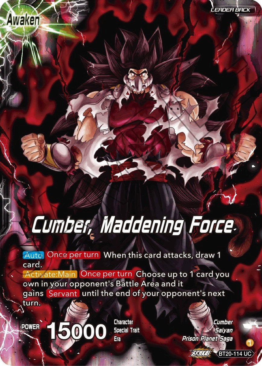 Evil Saiyan // Cumber, Maddening Force (BT20-114) [Power Absorbed] | Event Horizon Hobbies CA