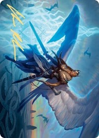 Righteous Valkyrie Art Card (Gold-Stamped Signature) [Kaldheim: Art Series] | Event Horizon Hobbies CA