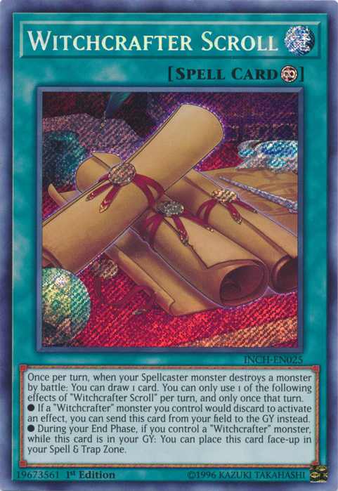 Witchcrafter Scroll [INCH-EN025] Secret Rare | Event Horizon Hobbies CA