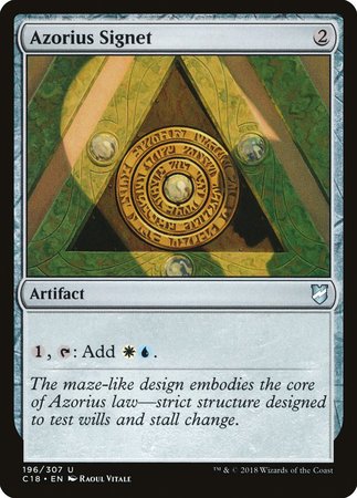 Azorius Signet [Commander 2018] | Event Horizon Hobbies CA