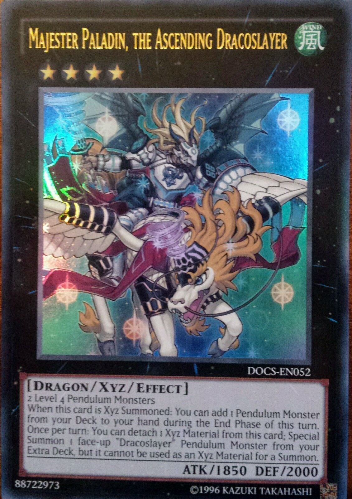 Majester Paladin, the Ascending Dracoslayer [DOCS-EN052] Ultra Rare | Event Horizon Hobbies CA