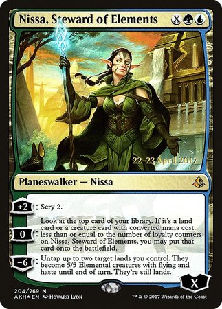 Nissa, Steward of Elements [Amonkhet Promos] | Event Horizon Hobbies CA