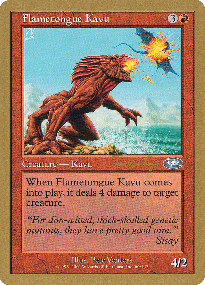 Flametongue Kavu (Tom van de Logt) [World Championship Decks 2001] | Event Horizon Hobbies CA