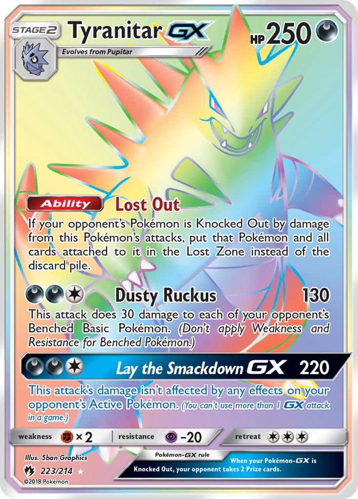 Tyranitar GX (223/214) [Sun & Moon: Lost Thunder] | Event Horizon Hobbies CA