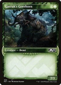 Garruk's Gorehorn (Showcase) [Core Set 2021]