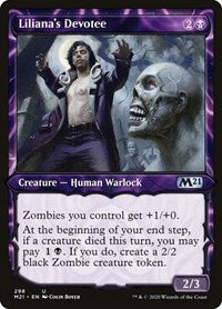 Liliana's Devotee (Showcase) [Core Set 2021] | Event Horizon Hobbies CA