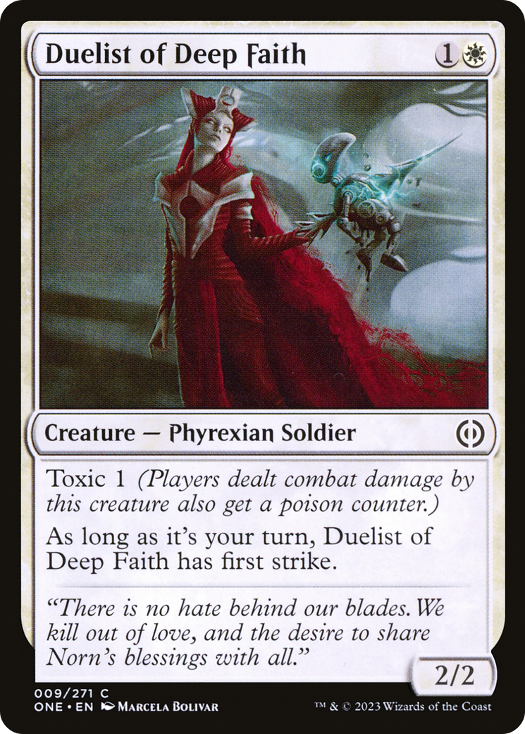 Duelist of Deep Faith [Phyrexia: All Will Be One] | Event Horizon Hobbies CA