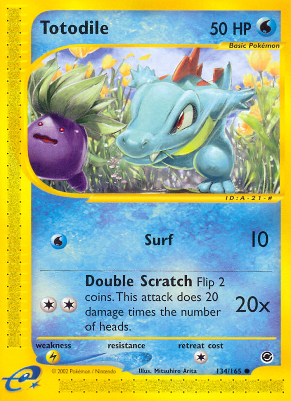 Totodile (134/165) [Expedition: Base Set] | Event Horizon Hobbies CA