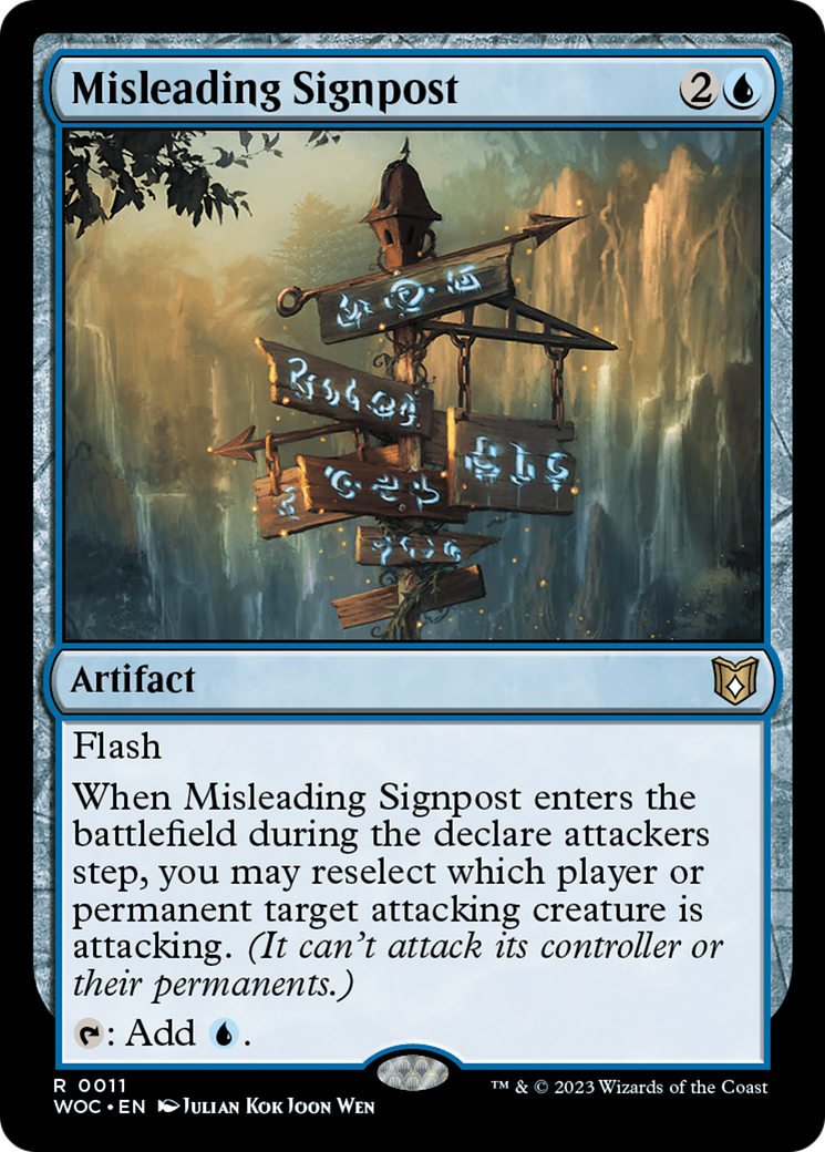 Misleading Signpost [Wilds of Eldraine Commander] | Event Horizon Hobbies CA