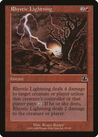 Rhystic Lightning [Prophecy] | Event Horizon Hobbies CA