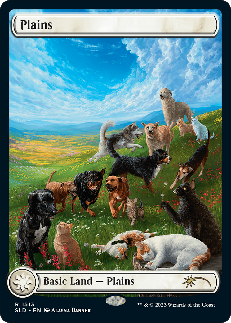 Plains (1513) [Secret Lair Commander Deck: Raining Cats and Dogs] | Event Horizon Hobbies CA