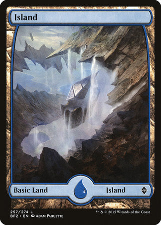 Island (257) - Full Art [Battle for Zendikar]