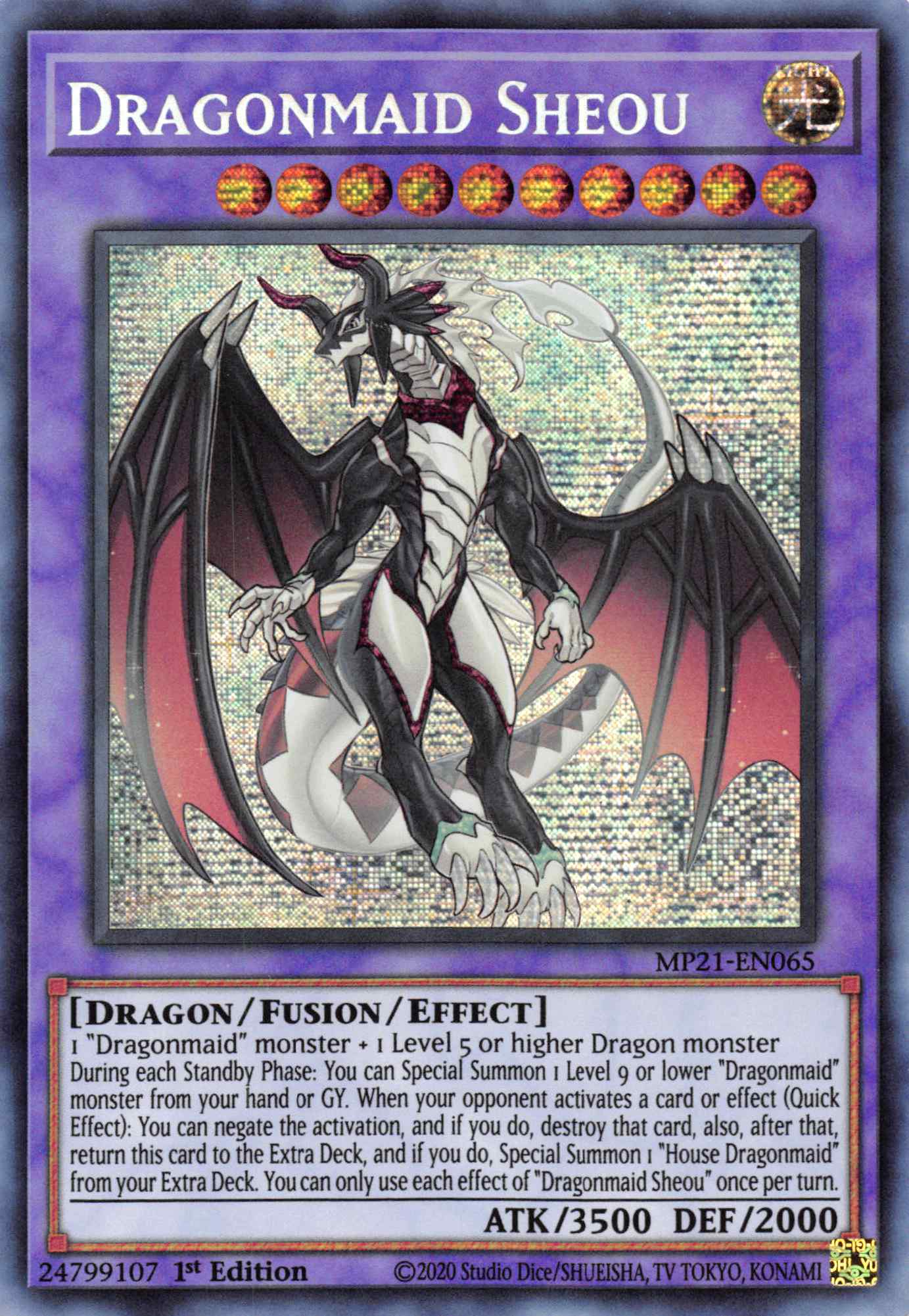 Dragonmaid Sheou [MP21-EN065] Prismatic Secret Rare | Event Horizon Hobbies CA