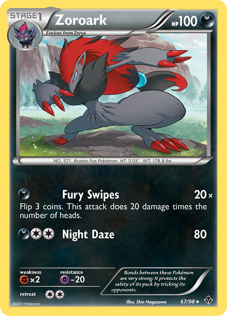 Zoroark (67/98) [Black & White: Emerging Powers] | Event Horizon Hobbies CA