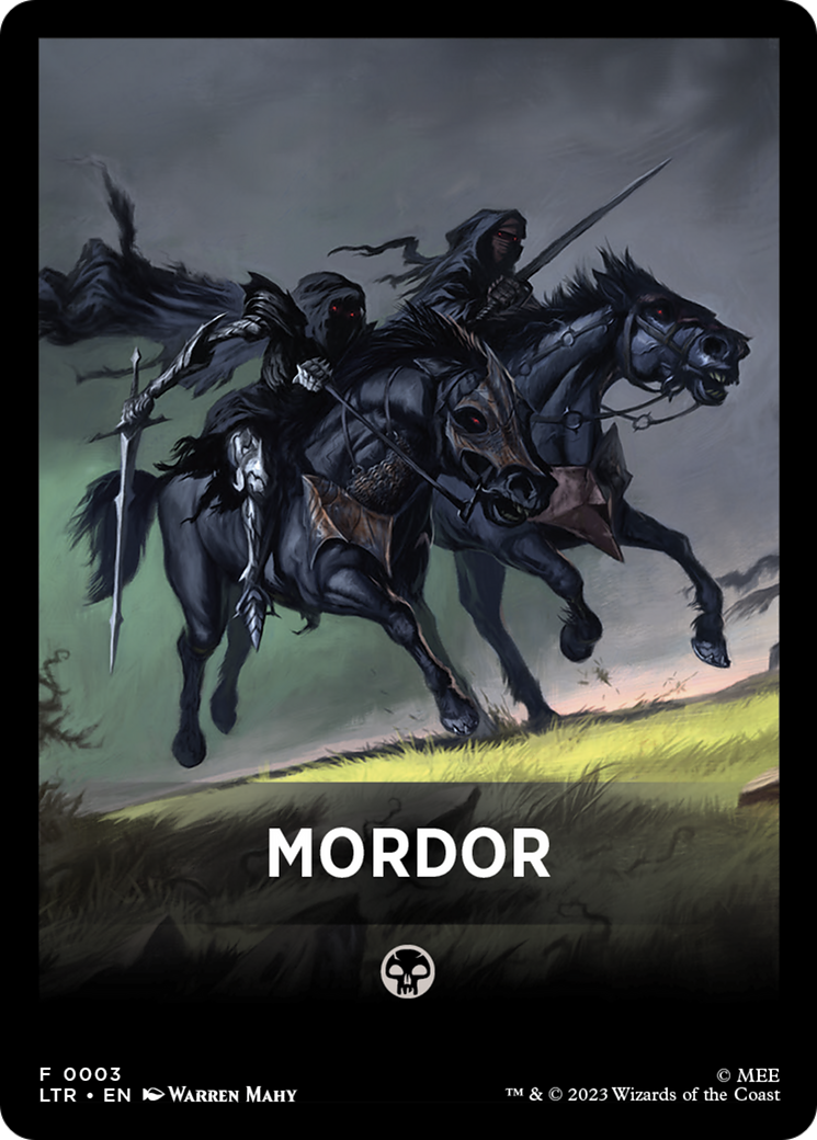 Mordor Theme Card [The Lord of the Rings: Tales of Middle-Earth Tokens] | Event Horizon Hobbies CA