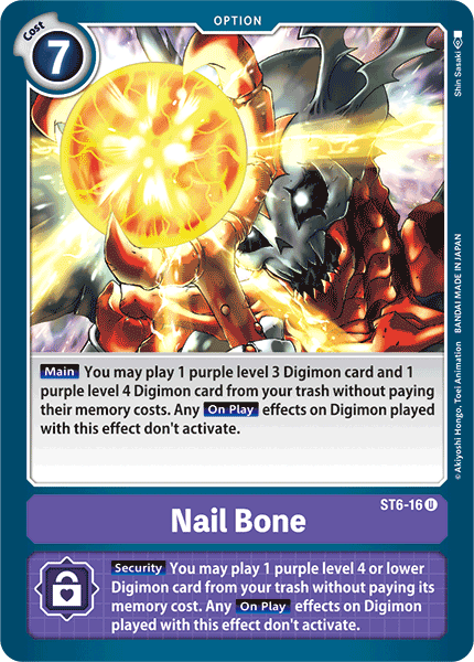 Nail Bone [ST6-16] [Starter Deck: Venomous Violet] | Event Horizon Hobbies CA