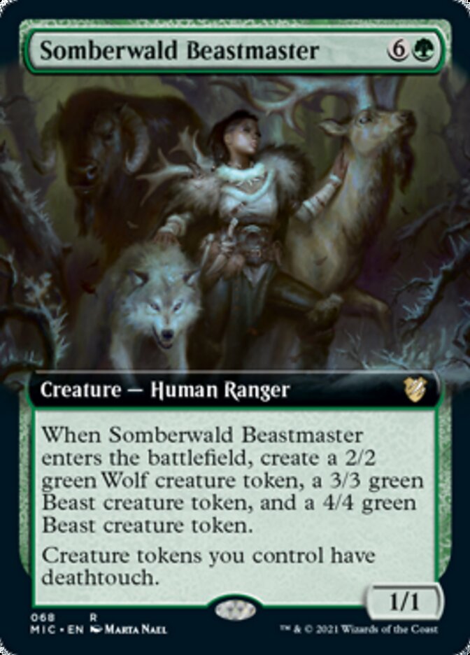 Somberwald Beastmaster (Extended) [Innistrad: Midnight Hunt Commander] | Event Horizon Hobbies CA