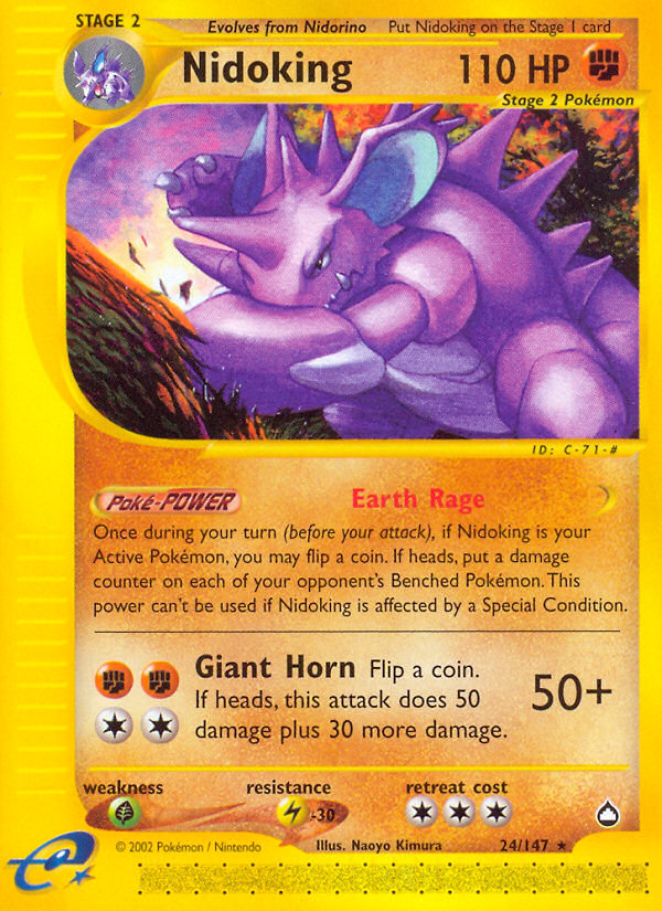 Nidoking (24/147) [Aquapolis] | Event Horizon Hobbies CA