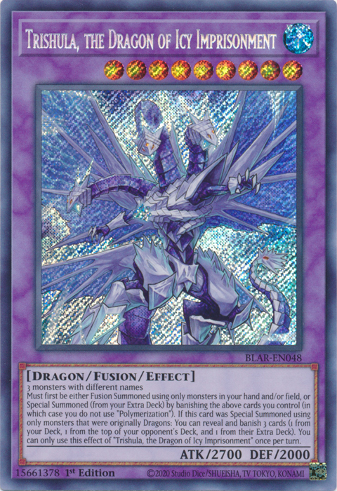 Trishula, the Dragon of Icy Imprisonment [BLAR-EN048] Secret Rare | Event Horizon Hobbies CA