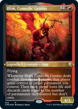 Blim, Comedic Genius (Foil Etched) [Commander Legends] | Event Horizon Hobbies CA