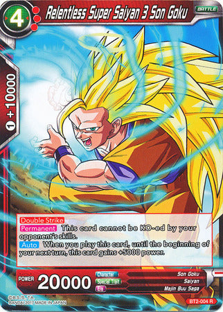 Relentless Super Saiyan 3 Son Goku (Demo Deck) (BT2-004) [Union Force] | Event Horizon Hobbies CA