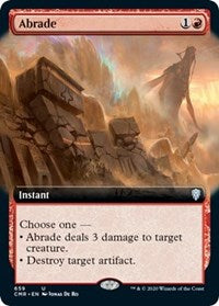 Abrade (Extended Art) [Commander Legends]